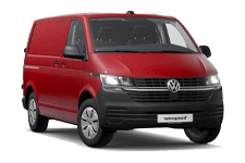 Car Hire Durham - Red VW Transporter Automatic - Van hire Durham