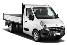 Car Hire Durham - White 3.5 Tonne Folkestone Tipper Transit - Van hire Durham