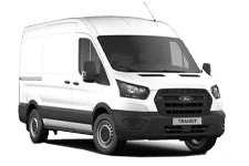 Car Hire Durham - White Ford Transit SWB - Van hire Durham